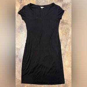 Classic Black form fitting dress size Large